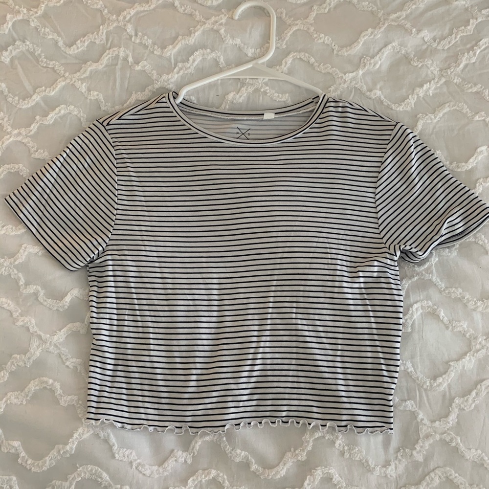 PacSun Striped Crop Top
